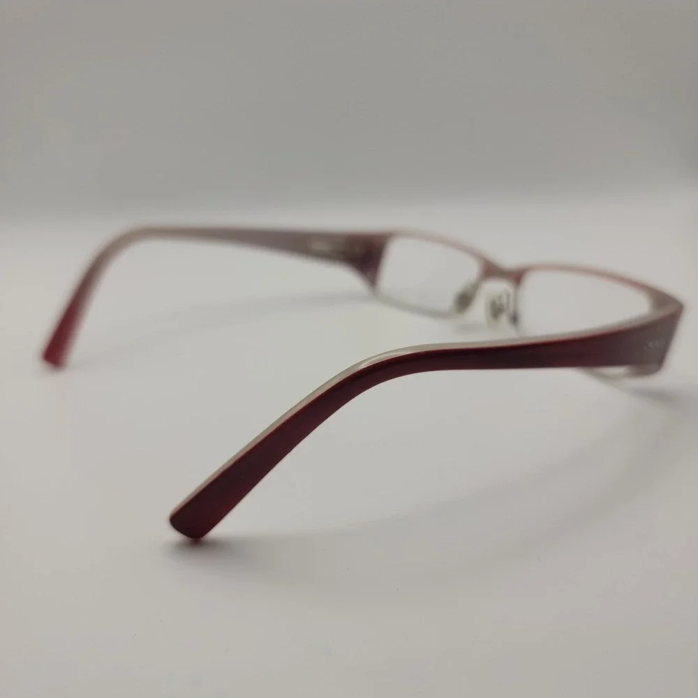 DKNY DY4570 Eyeglass Frames Only Womens Red Pink Semi Rimless 51-15-135